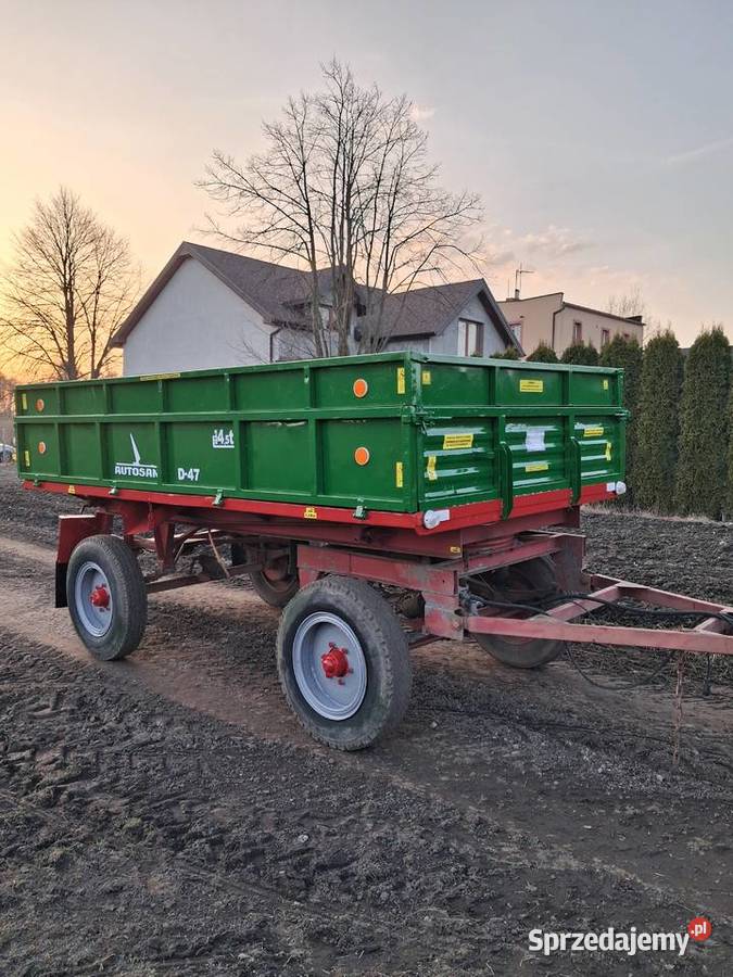 Przyczepa wywrotka d47 nieuszkodzony Rzgów