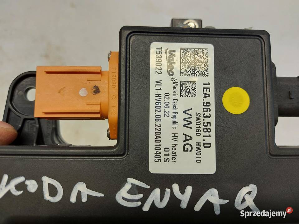 Skoda Enyaq 5LA iV60 NAGRZEWNICA GRZAŁKA