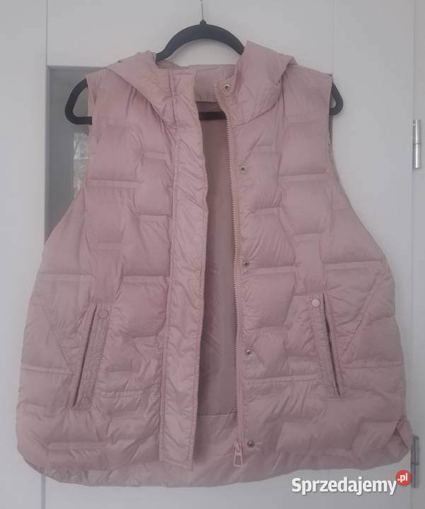Puchowy lekki bezrękawnik pudrowy róż rozmiar L Warszawa