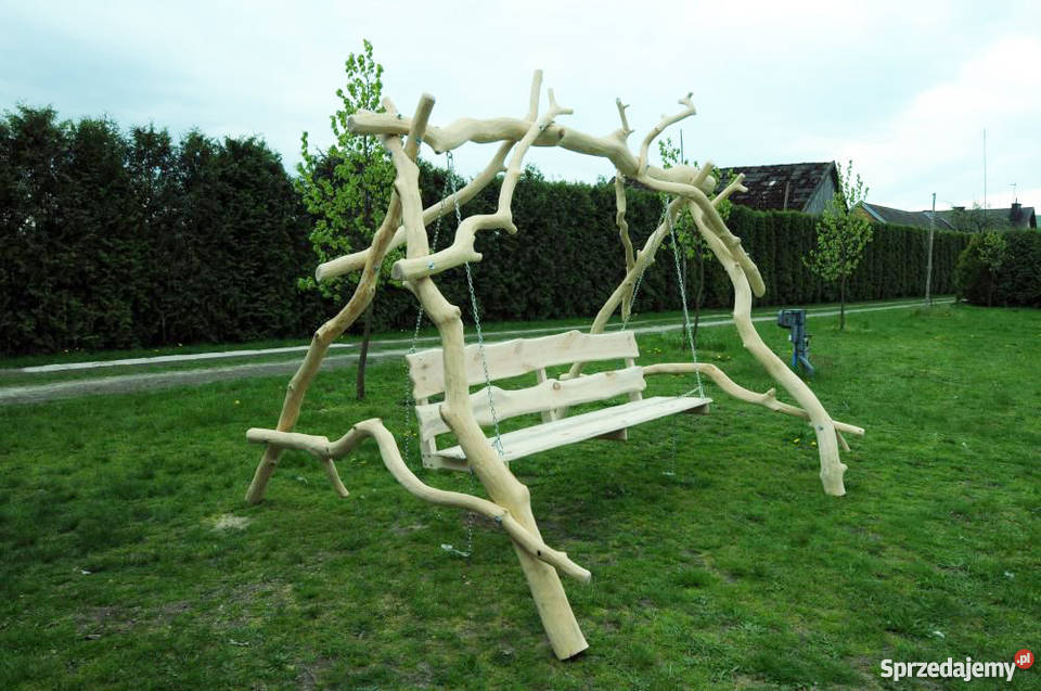 Huśtawka ogrodowa z dębu Mysłowice