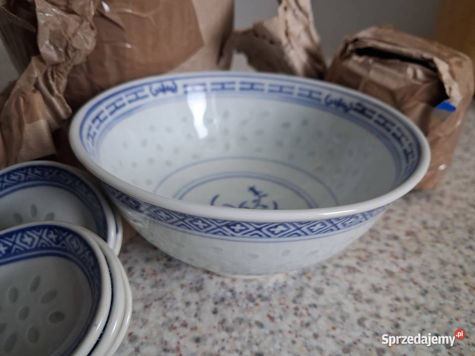 Miseczki i łyżeczki chińskie zestaw Warszawa sprzedam