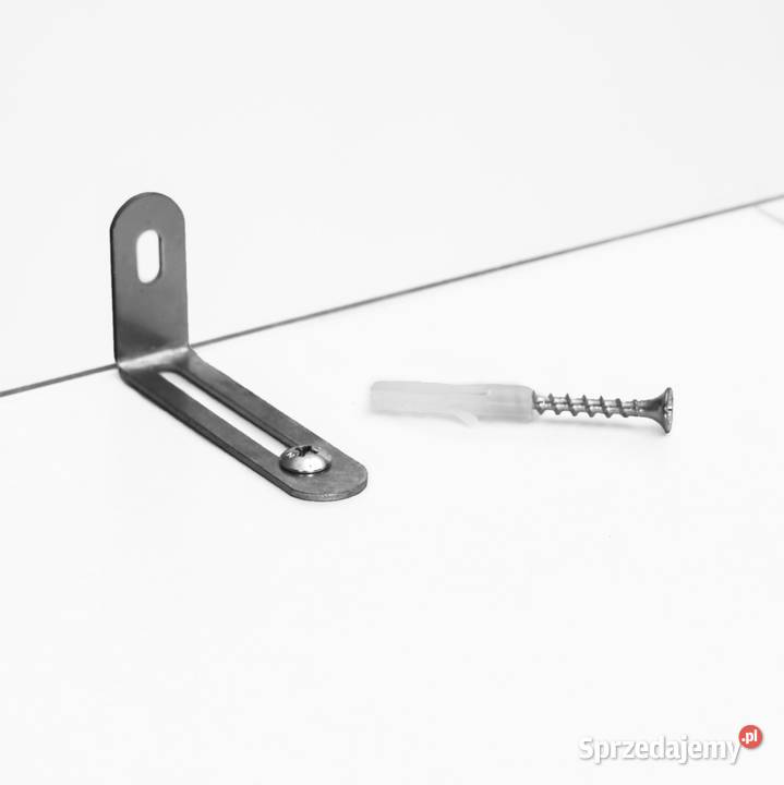 Nowoczesny regał szafka biała 4 półki loft