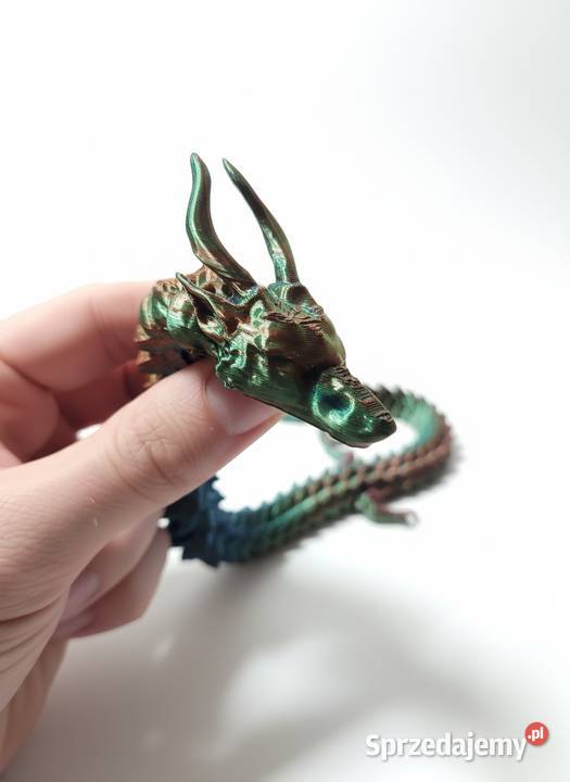 Duży Ruchomy Smok 3D HAKU 50 Antystres Losowy Zabawki Krzyszkowice