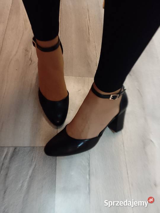 40 Czarne czółenka wieczorowe z zapięciem NOWE małopolskie Kraków