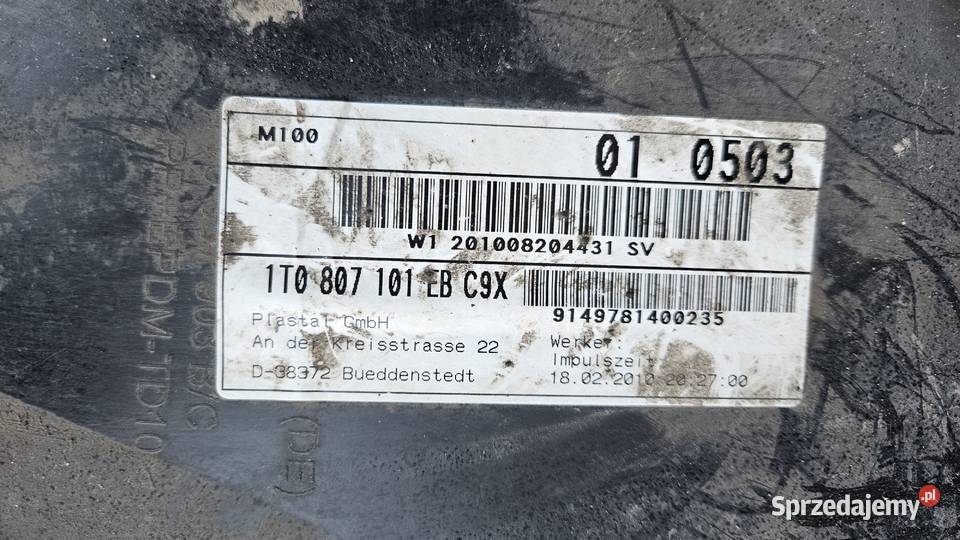 VW TOURAN I LIFT 0710r ZDERZAK PRZEDNI PRZÓD PDC Radom sprzedam