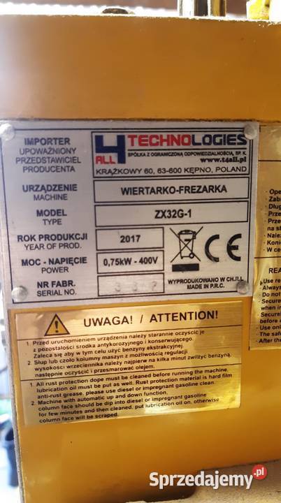 Wiertarko Frezarka Rymanów