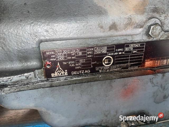 Merlo silnik Deutz TCD2012L042V Jastrzębniki sprzedam
