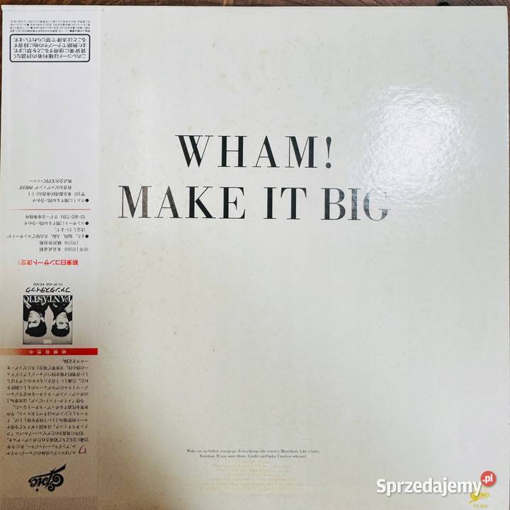 Wham Make It Big EXEX Japan Obi LP 1984 Epic 28 Gdynia