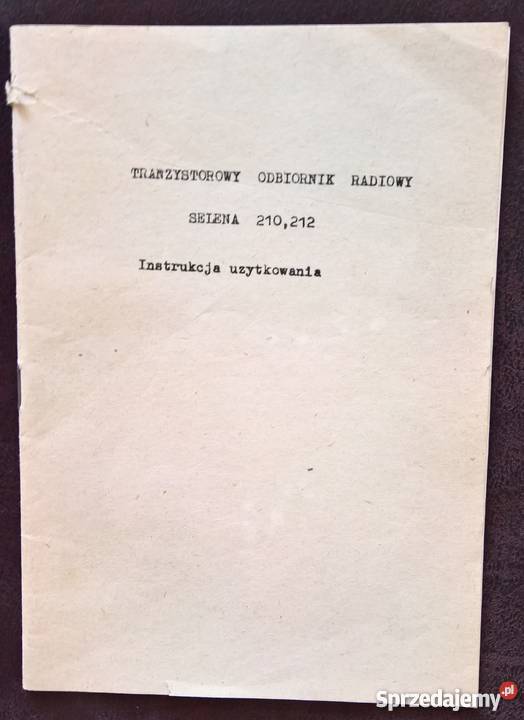 Instrukcja Obsługi Odbiornik Radiowy Biwak Wrocław