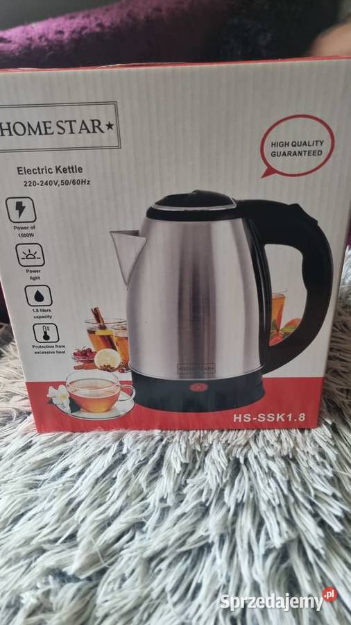 Nowy czajnik elektryczny HomeStar 18L 1500W Białowieża