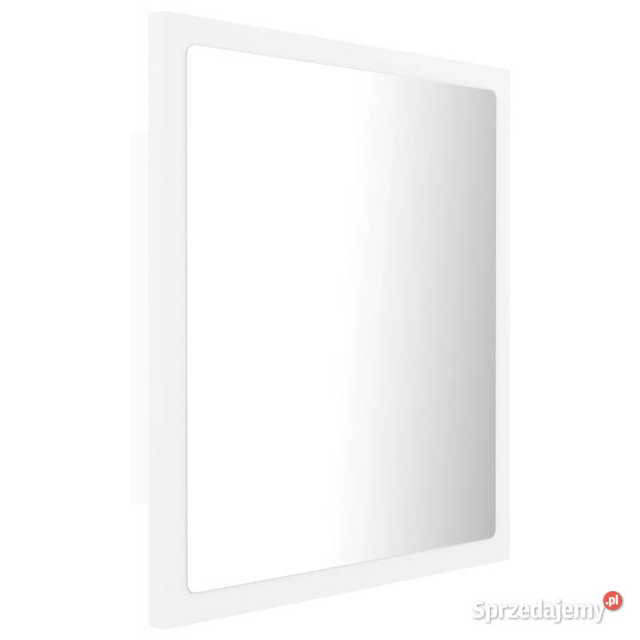 Lustro łazienkowe LED białe 40x85x37 akryl Warszawa
