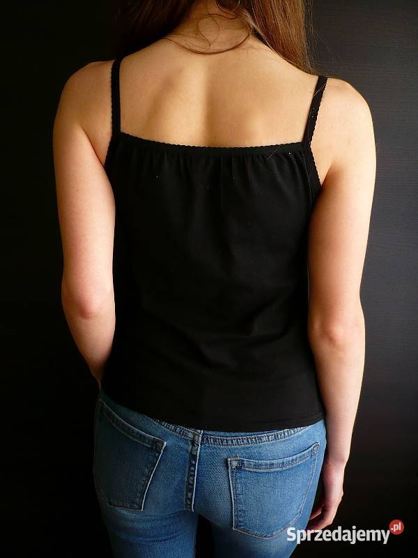 Czarny top bokserka koszulka s 36 nadruk Rozmiar 36(S) kujawsko-pomorskie Toruń