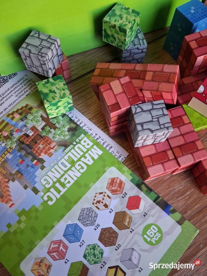Minecraft klocki magnetyczne 150 Nowe 3 lata+ Lublin
