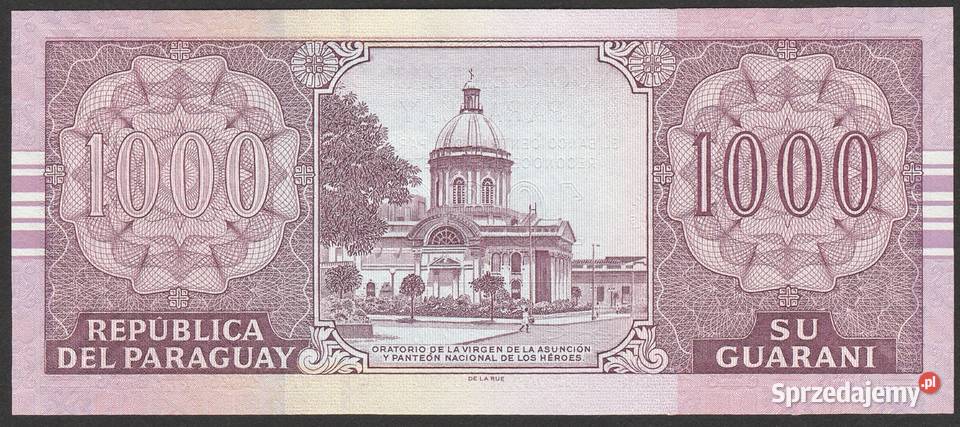 Paragwaj 1000 guaranies 2004 stan bankowy UNC Łódź