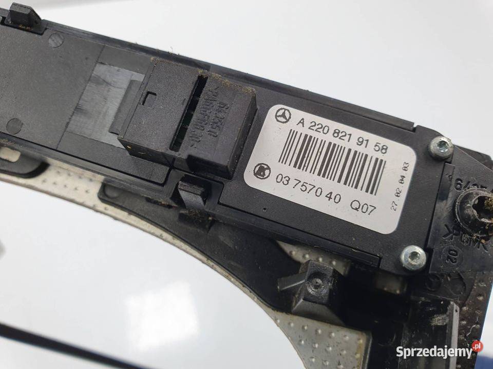 PRZYCISK MERCEDES BENZ SKLASA W220 A2208219158 Pozostałe Lipno