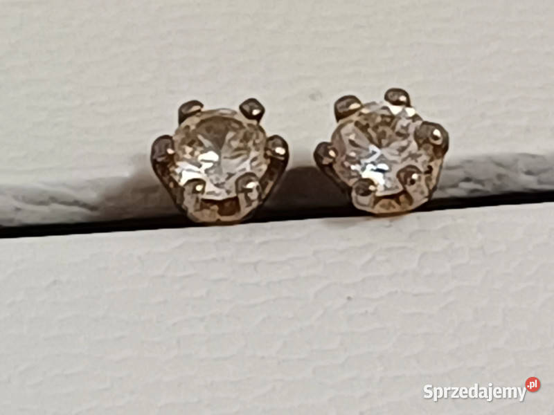 Srebrne kolczyki z cyrkonią Kielce