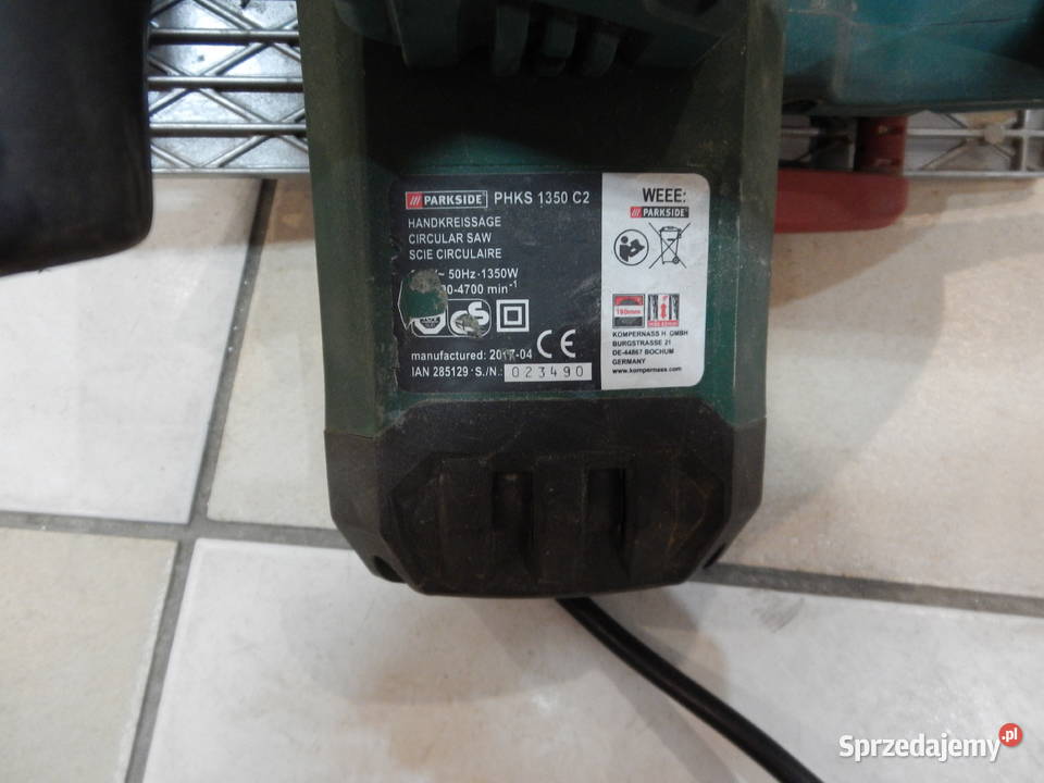 Piła tarczowa Parkside PHKS 1350 C2 Leżajsk sprzedam