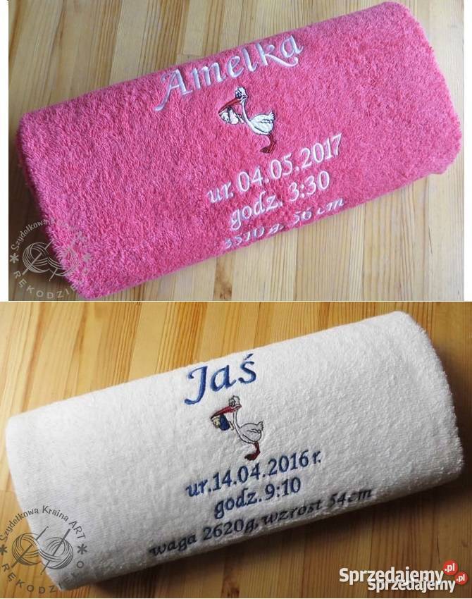 Prezent Wielkanocny na Zająca ręcznik z imię Akcesoria łazienkowe Toruń