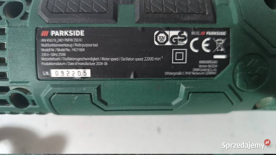 Narzędzie wielofunkcyjne PARKSIDE Katowice