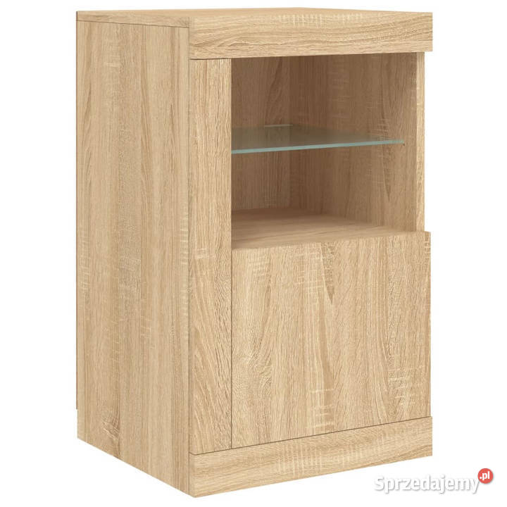 Szafka z oświetleniem LED dąb sonoma 164x37x67 Warszawa