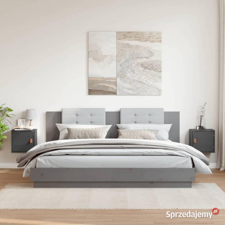 Szafki ścienne 2 szara 315x30x30 drewno sosnowe Półki sprzedam