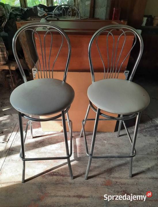 Krzesła barowe 3 sztuki Sobieska Wola Druga