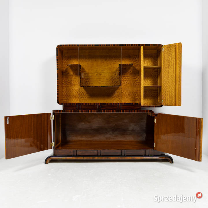 Serwantka Art Deco Polska 19251939 Orzech Swarzędz