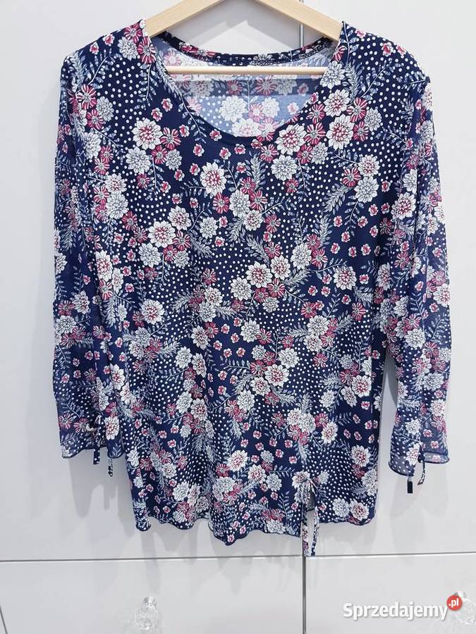 Damska kwiecista bluzeczka w dużym rozmiarze Dąbrowa Górnicza