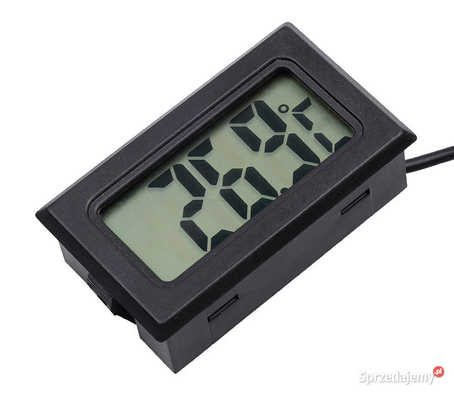 Termometr z sondą elektroniczny LCD cyfrowy czarny wielkopolskie