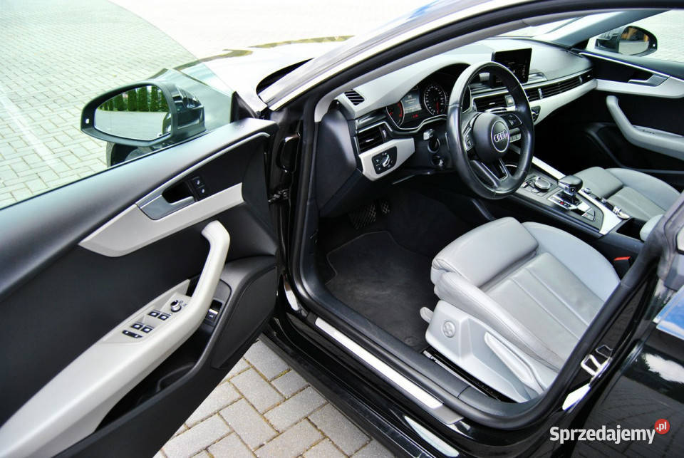 Audi A5 STronic 20TDI 190 Biała SKÓRA wymianie ASR (kontrola trakcji) lubelskie Modliborzyce