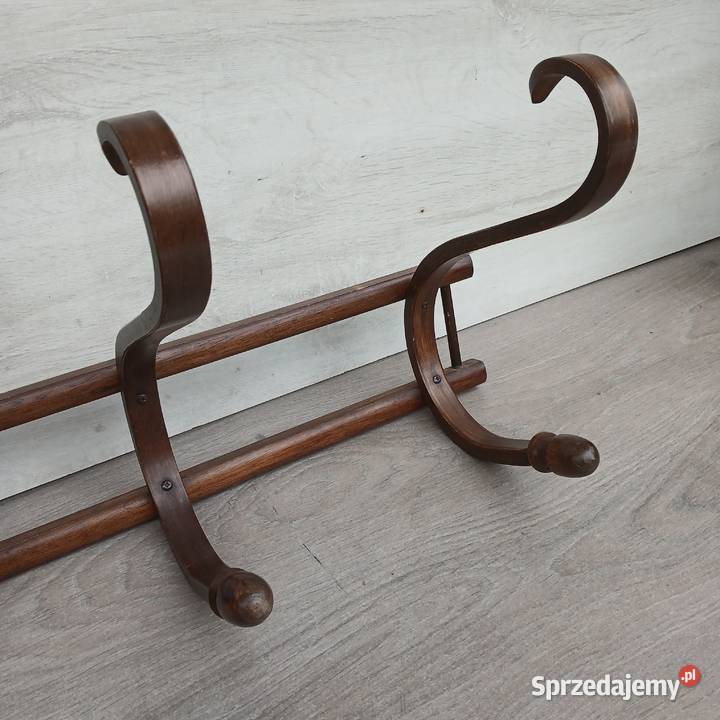 Drewniany wieszak ścienny Thonet gięte drewno Warszawa
