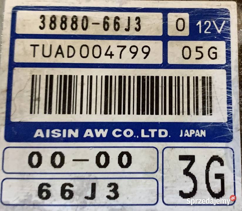 SUZUKI GRAND VITARA 0622 STEROWNIK SKRZYNI Sosnowiec