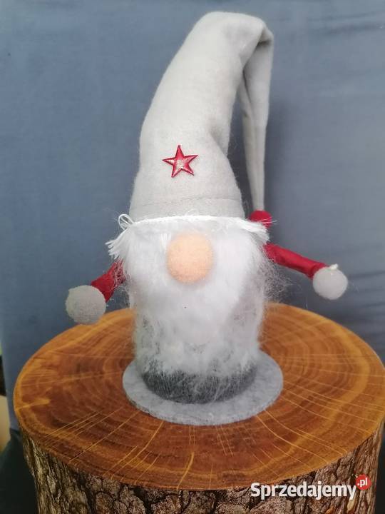 Krasnal skrzat gnom hand made maskotka wielokolorowy Płock