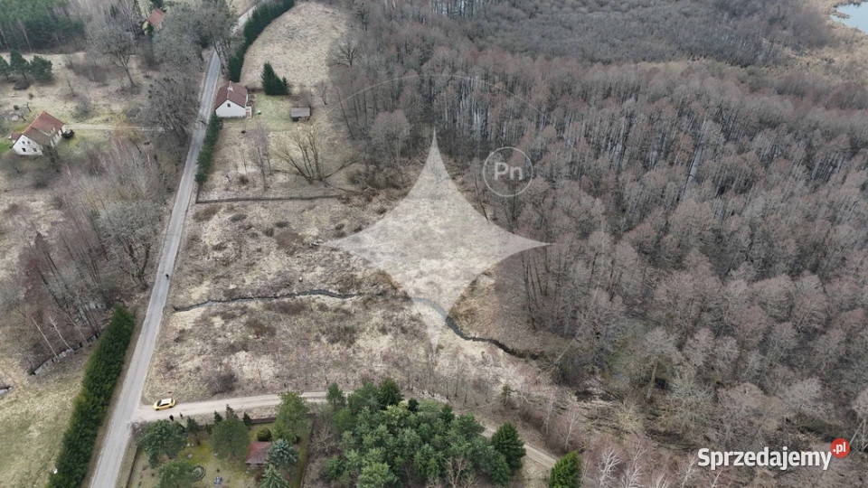 Działka na Mazurach Rogojny jezioro Łaźno WZ 37m
