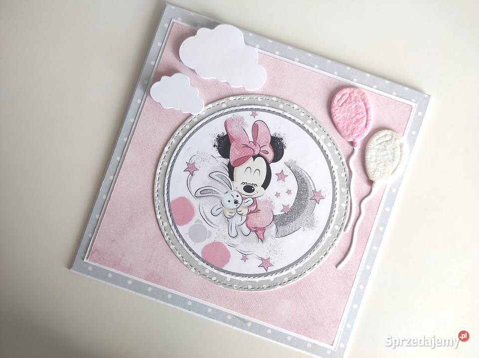 Kartka na Narodziny Roczek Urodziny ręcznie Łódź