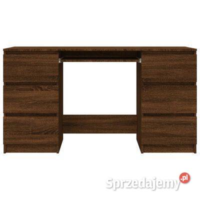 vidaXL Biurko brązowy dąb 140x50x77 materiał Warszawa