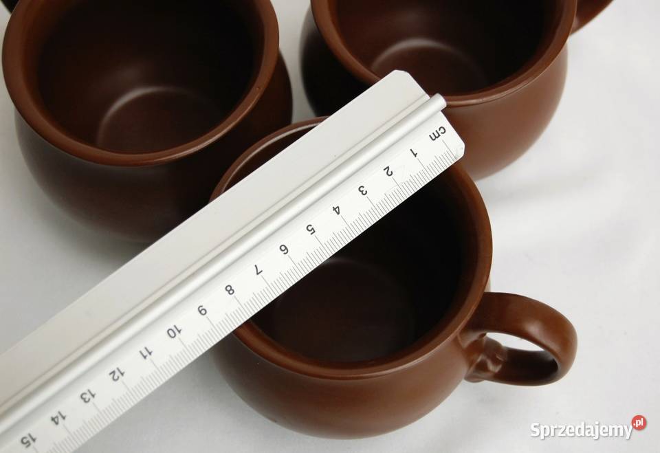 Kubek kamionkowy brązowy do grzańca wina miodu