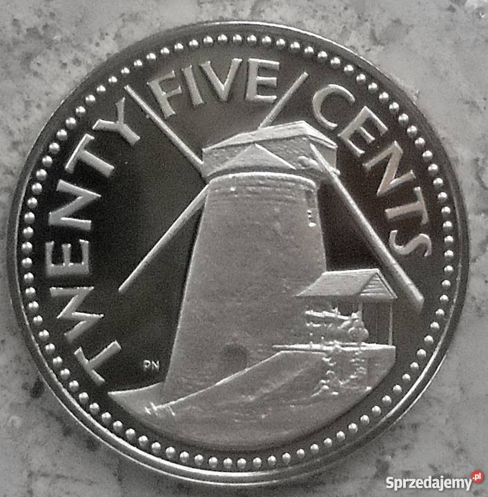 BARBADOSTWENTY FIVE CENTS1973 r MŁYN Legionowo sprzedam