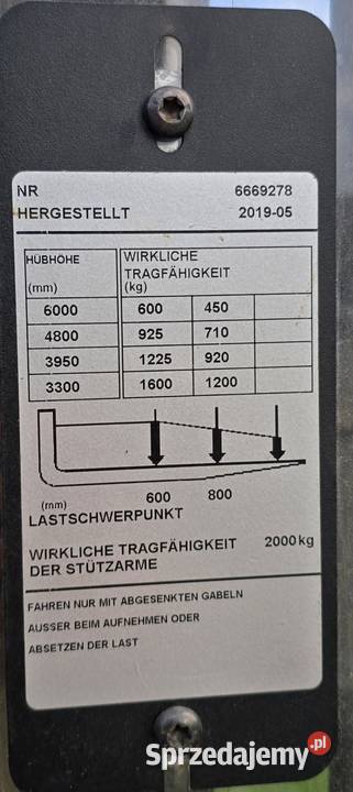 2 Toyota SPE 160L 6m Triplex paletowy wózek elektryczny Wózki widłowe Kraków