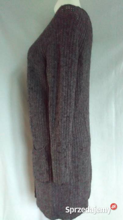 Sweter szary Rozpinany damski Kardigan DŁUGI r Swetry i golfy Białystok sprzedam