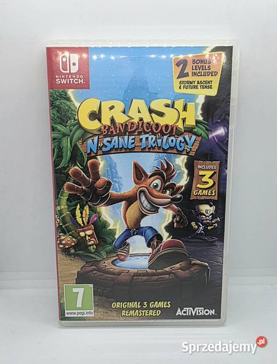 Gra Crash Bandicoot N Sane Trilogy Nintendo Elbląg