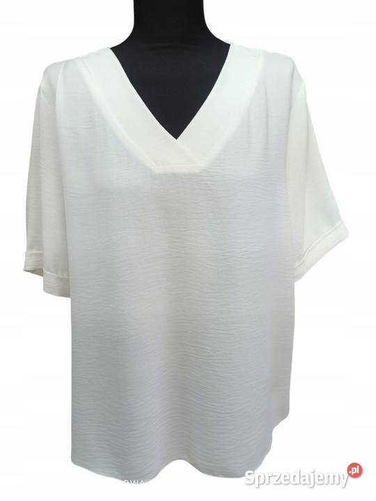 Bluzka TOP Kasia Styl biala 3XL 46 126 biust łódzkie Pątnów