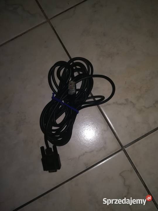 Kabel konsolowy RS232 DB9 na RJ45 o długości 5m Łódź sprzedam