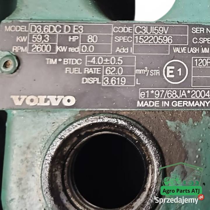 Silnik Volvo D36DC CE3 VOLVO L35B Ciechanowiec