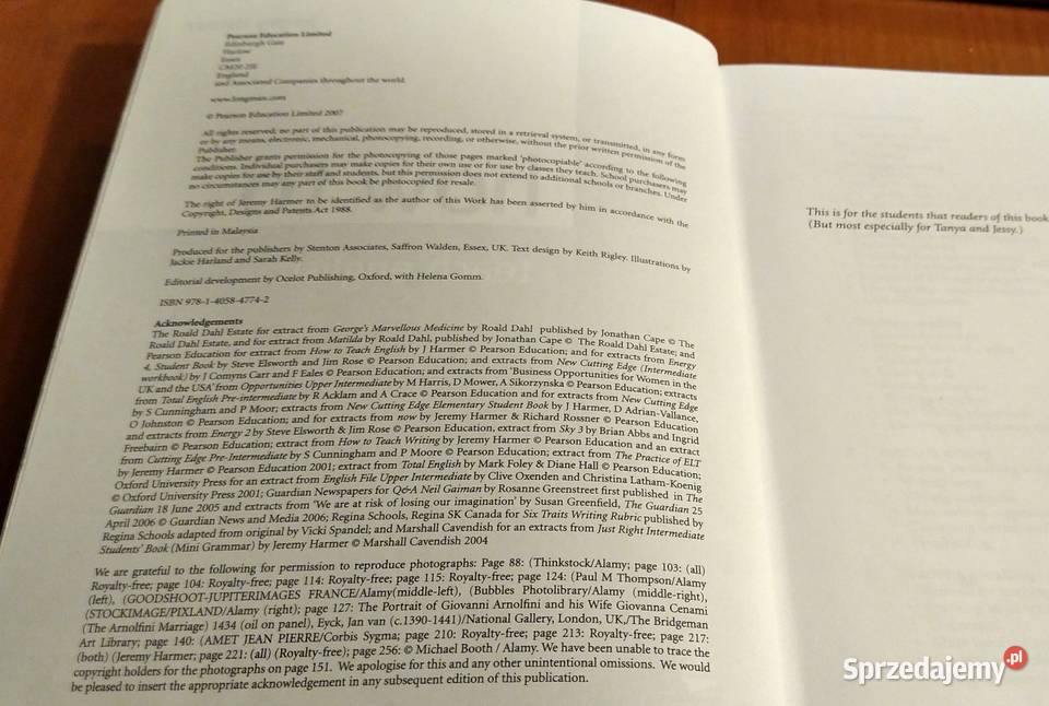 How to teach English Jeremy Harmer ed 2007 pomorskie Gdańsk