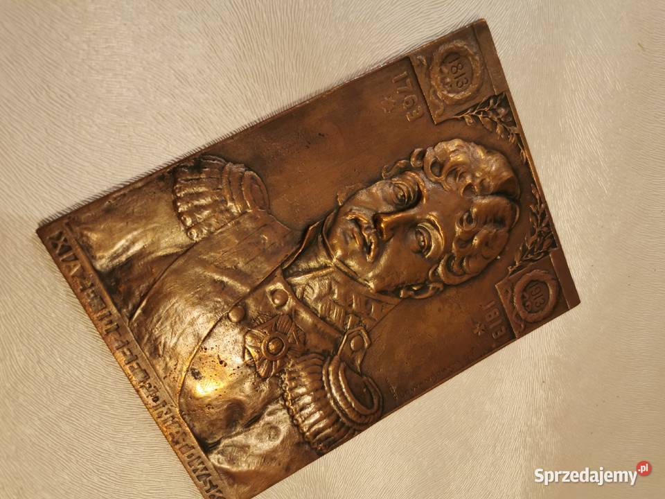 Plakieta jednostronna Józef Poniatowski Pruszków