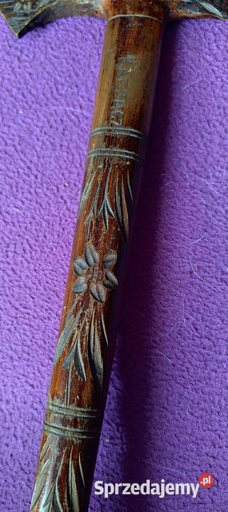 Oryginalna ciupaga turystyczna z PRL lata 70te śląskie Sosnowiec