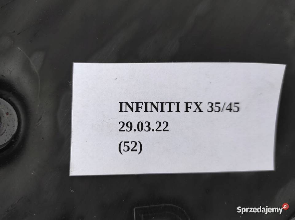 PŁYTA PODWOZIA PRAWA TYŁ INFINITI FX35 FX45 Karoseria
