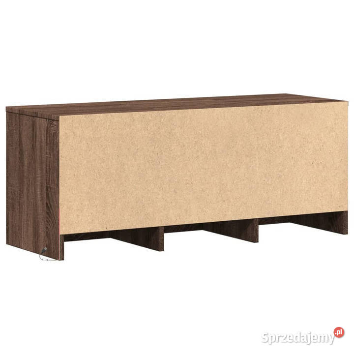 Szafka TV z LED brązowy dąb 97x34x40 WM852242