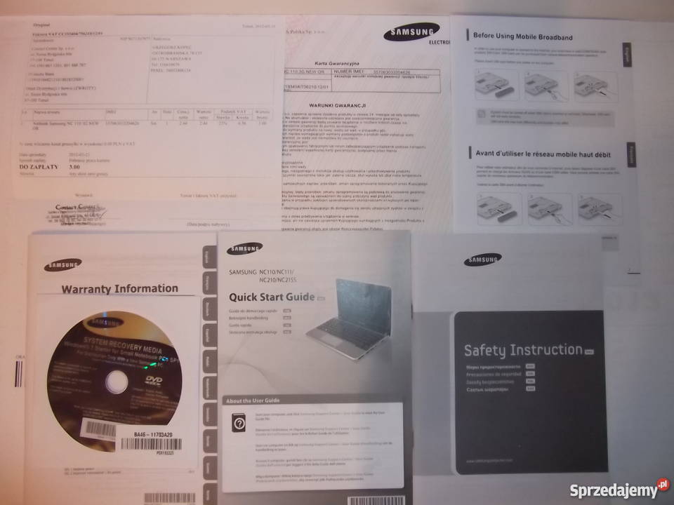 TANI KOMPUTERNETBOOK Laptop 10 NÓWKA Samsung Włocławek
